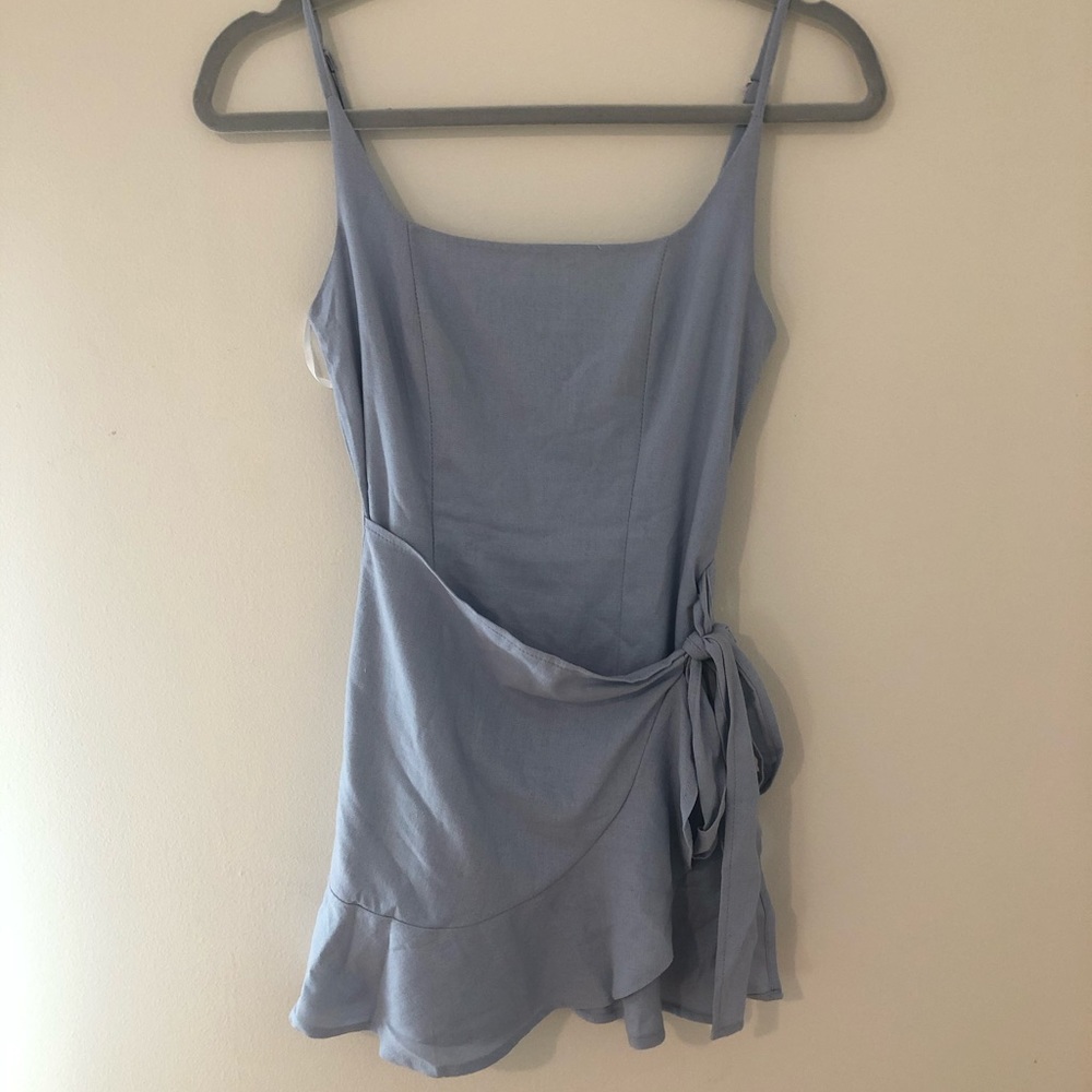 Princess Polly “Cottage Hill Mini Dress Baby Blue”